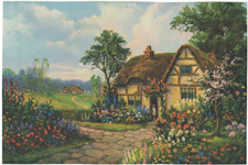 Vintage landscape and village scenes from 1910-1940s